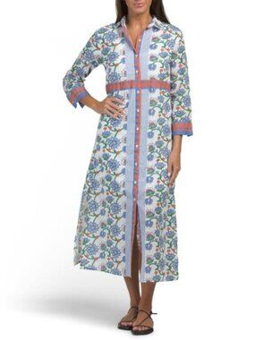 Calypso St. Barth Dresses | Calypso St. Barth Maxi Dress | Color: Green/Pink | Size: Xs | Atossetti's Closet